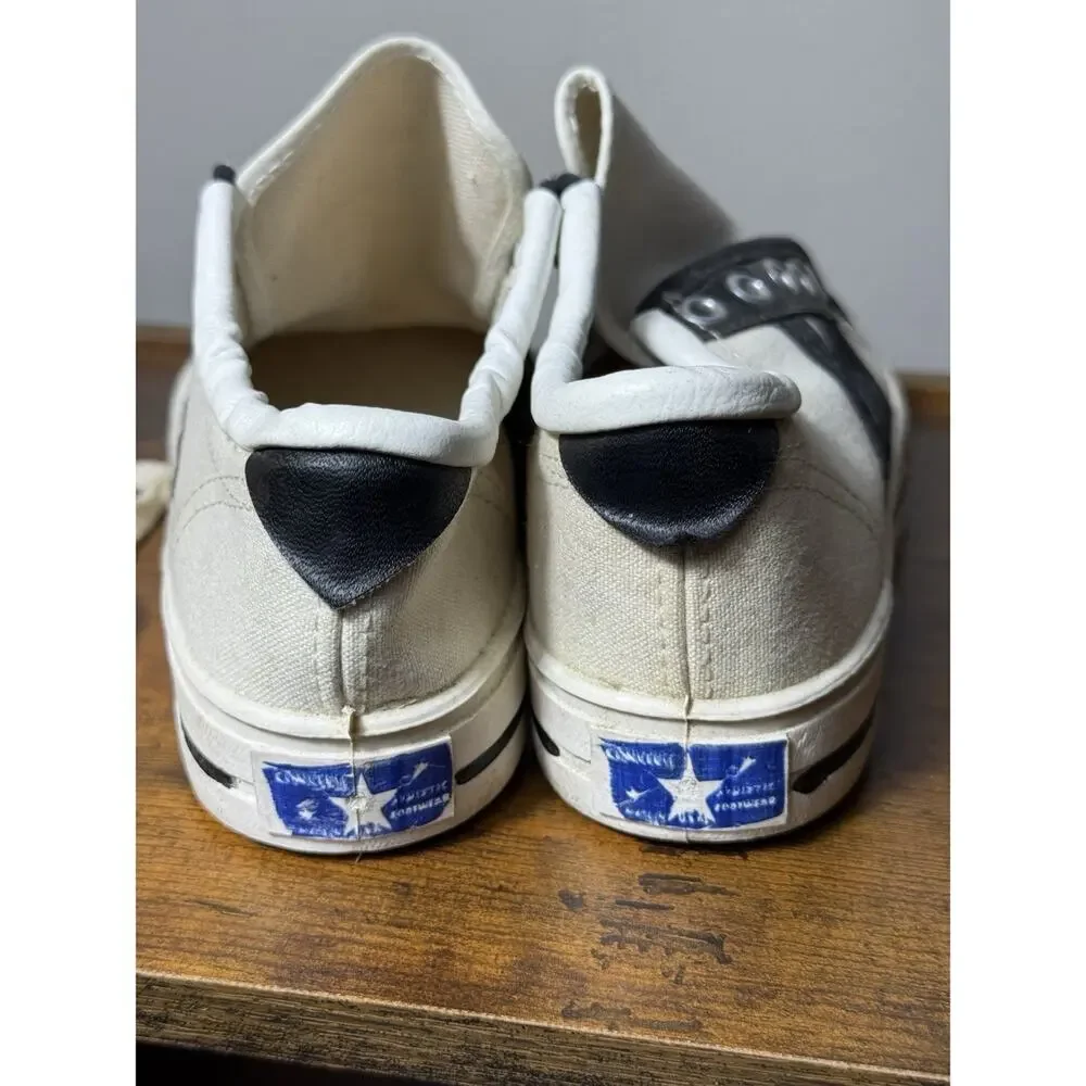 VTG 60s Converse Chuck Taylor Canvas Sneakers Made in USA Size 1.5 Rare 3 Stripe
